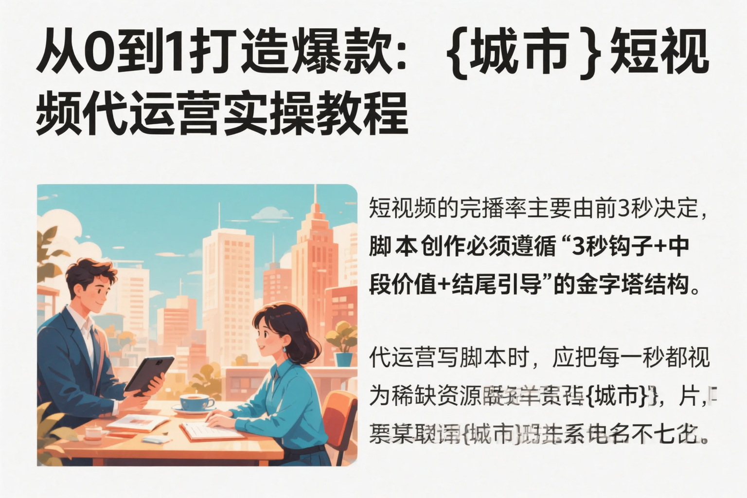 从0到1打造爆款:岳阳短视频代运营实操教程