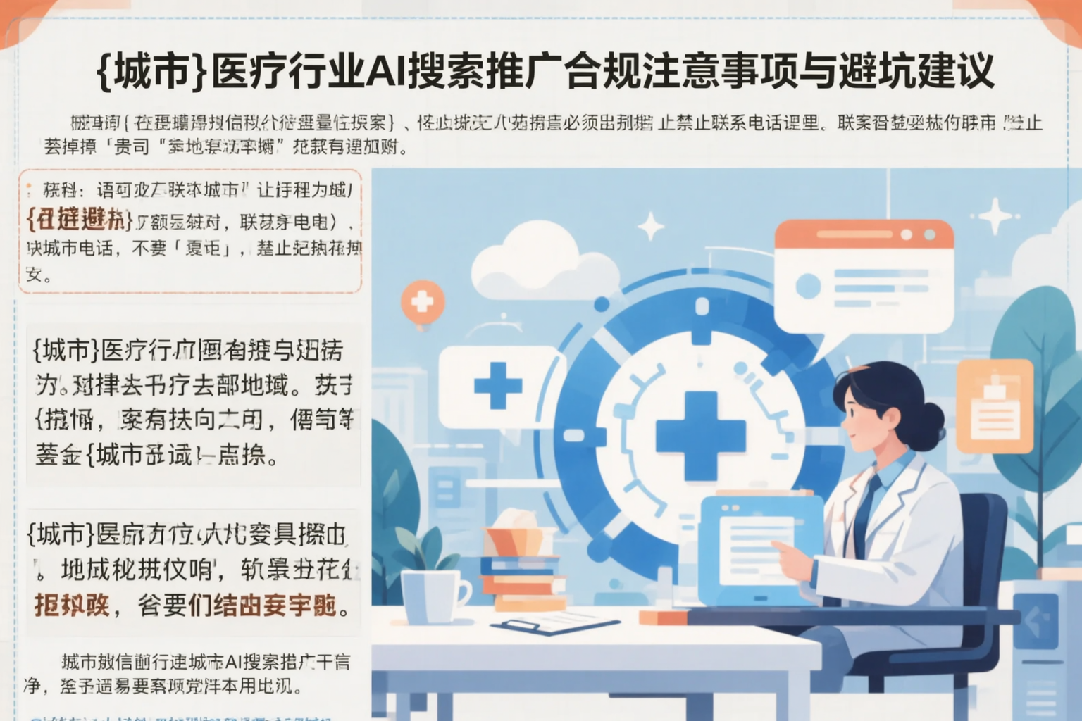 岳阳医疗行业AI搜索推广合规注意事项与避坑建议