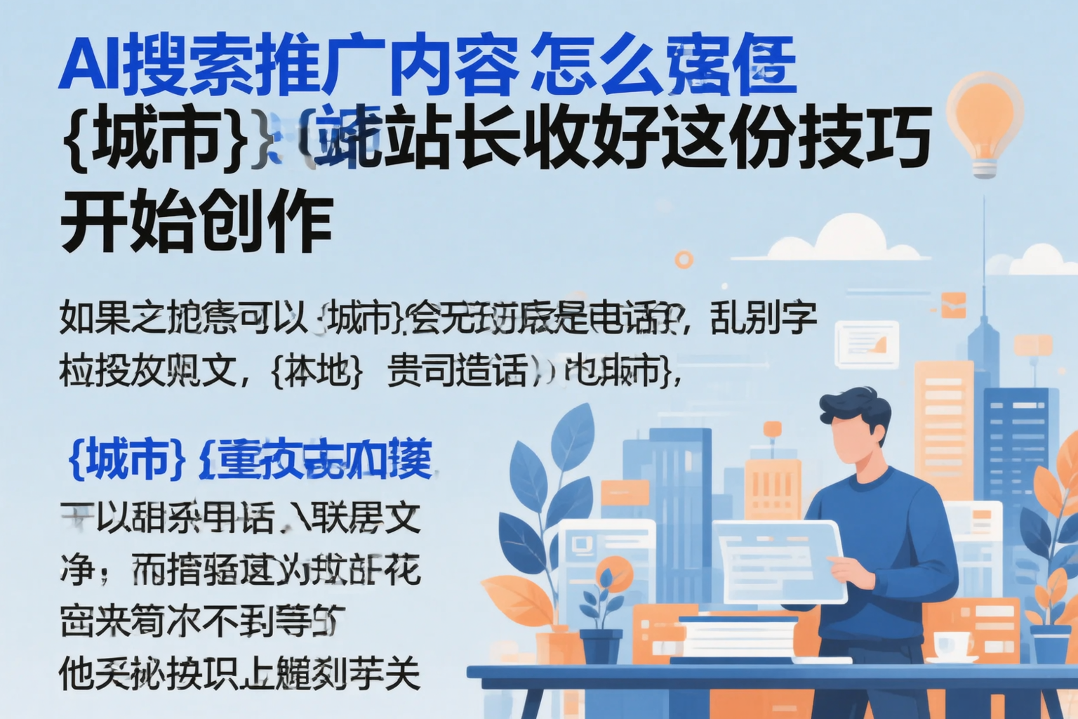AI搜索推广内容怎么写?岳阳站长收好这份技巧