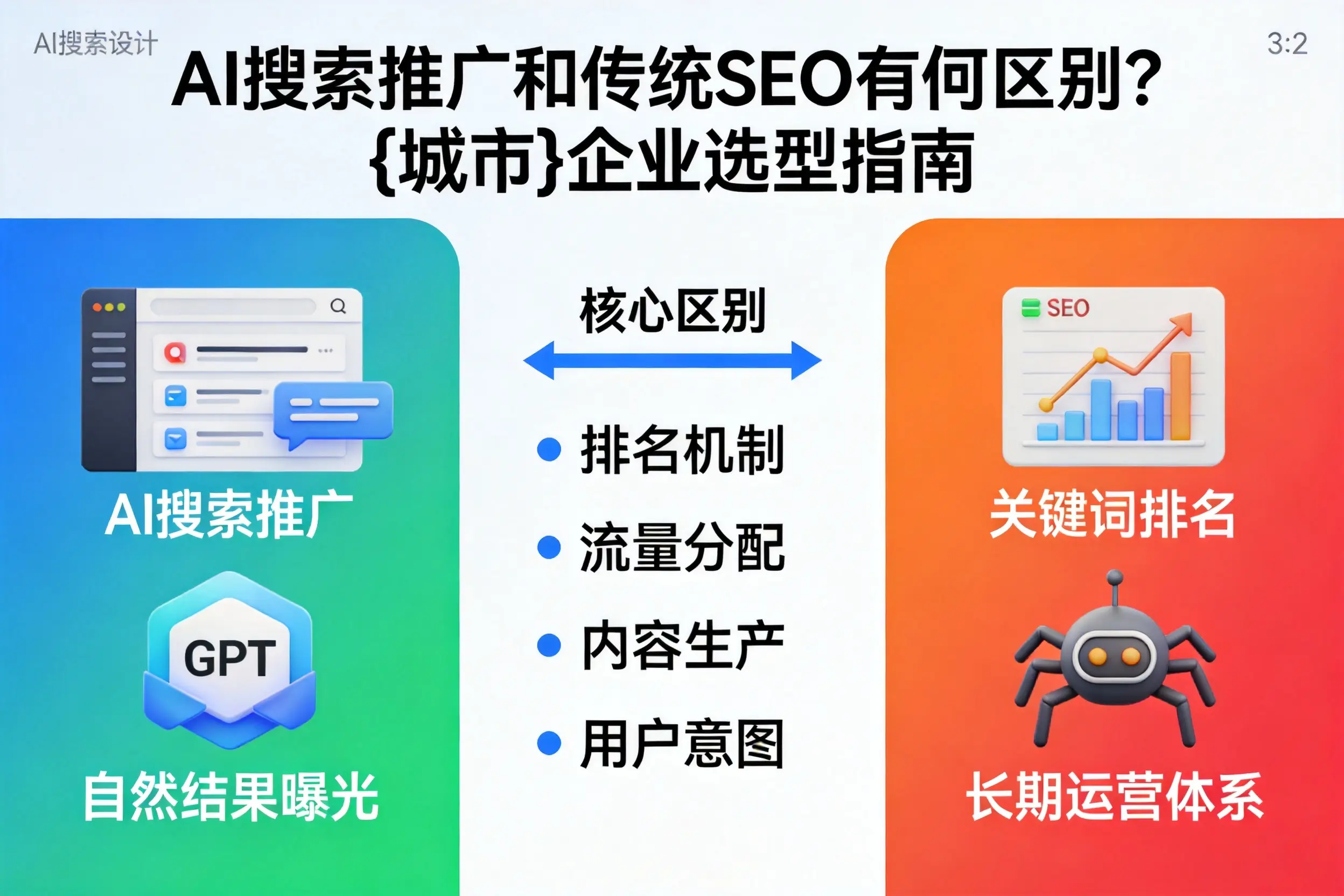 AI搜索推广和传统SEO有何区别?岳阳企业选型指南