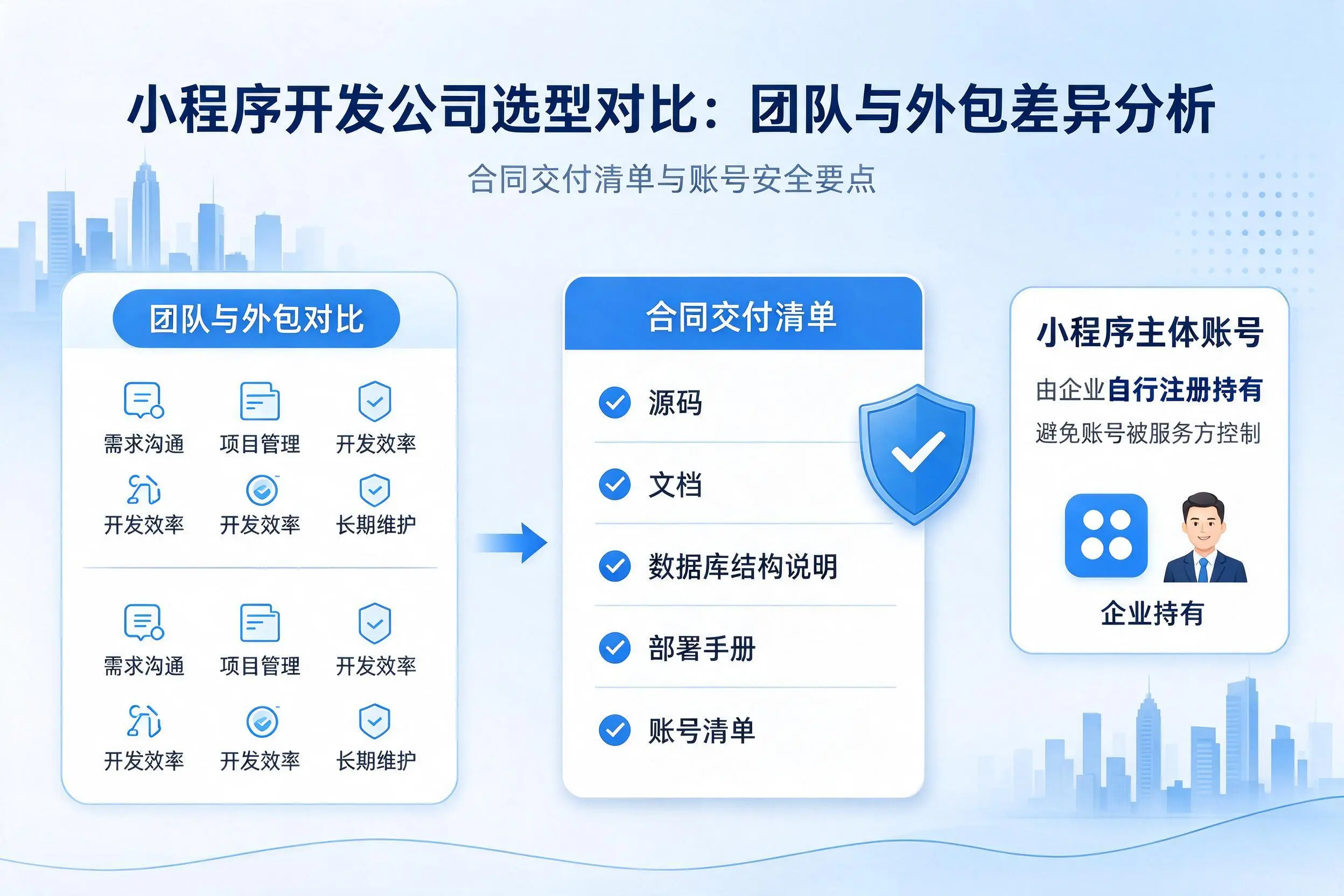 岳阳小程序开发公司选型对比：团队与外包差异分析