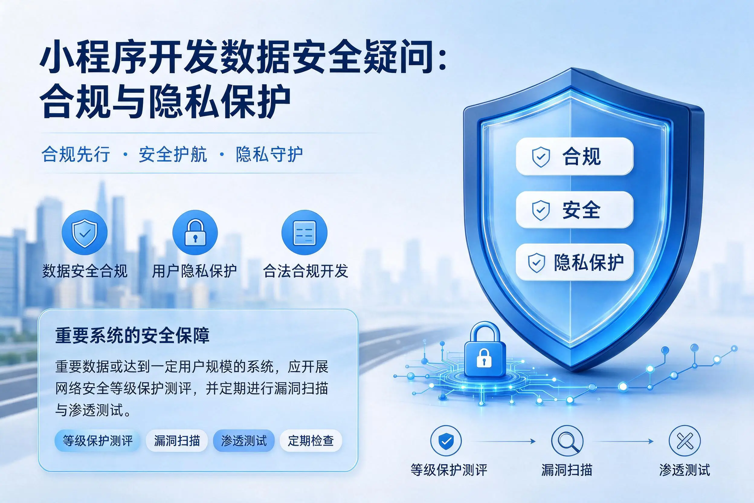 岳阳小程序开发数据安全疑问:合规与隐私保护