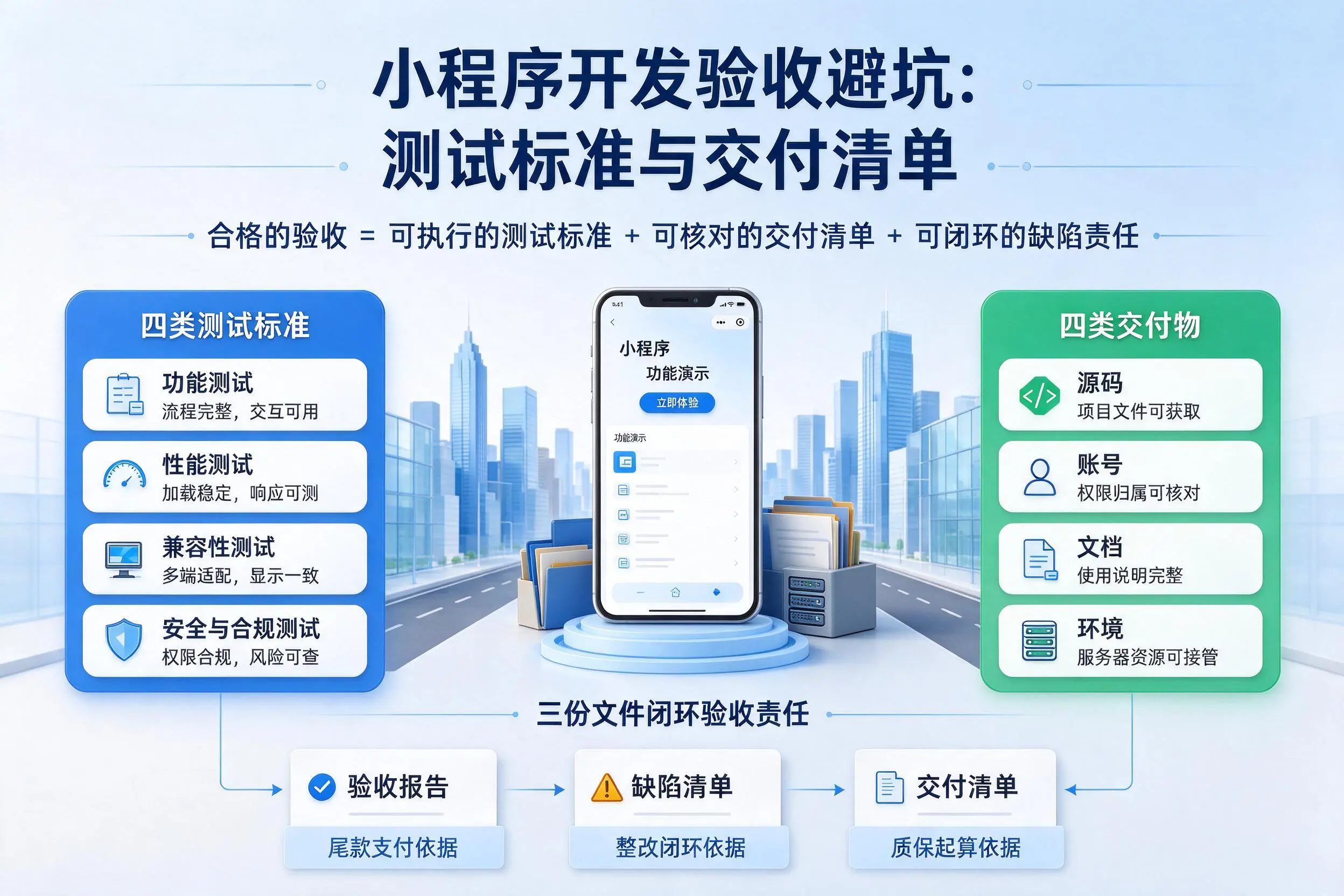 岳阳小程序开发验收避坑:测试标准与交付清单
