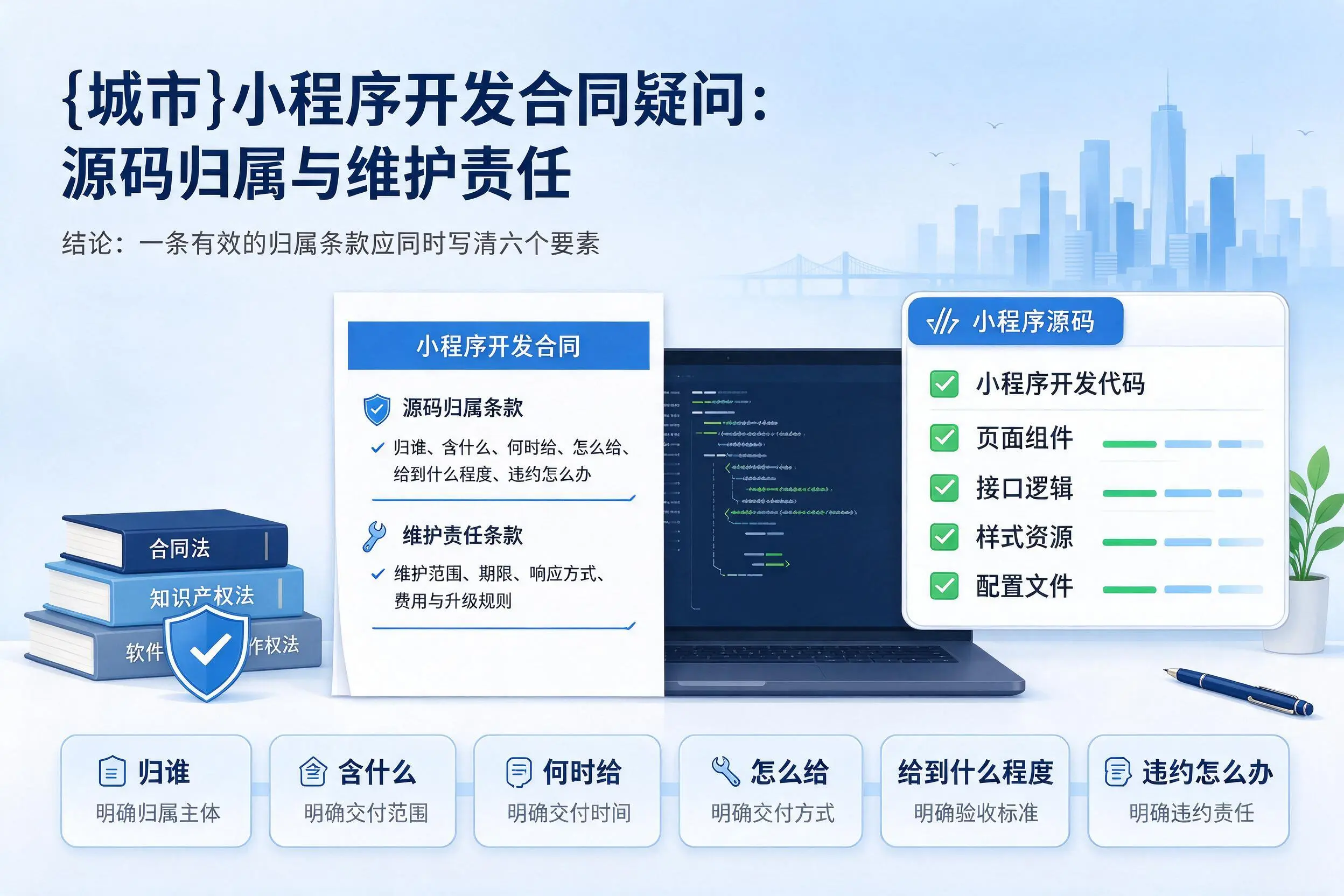 岳阳小程序开发合同疑问:源码归属与维护责任