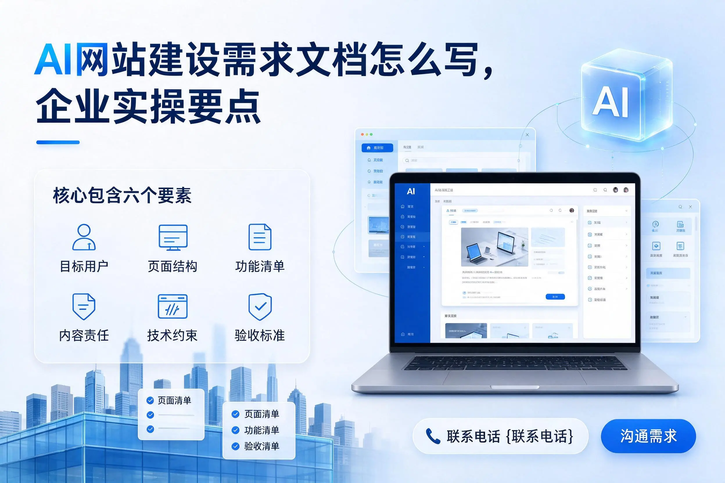 AI网站建设需求文档怎么写，岳阳企业实操要点
