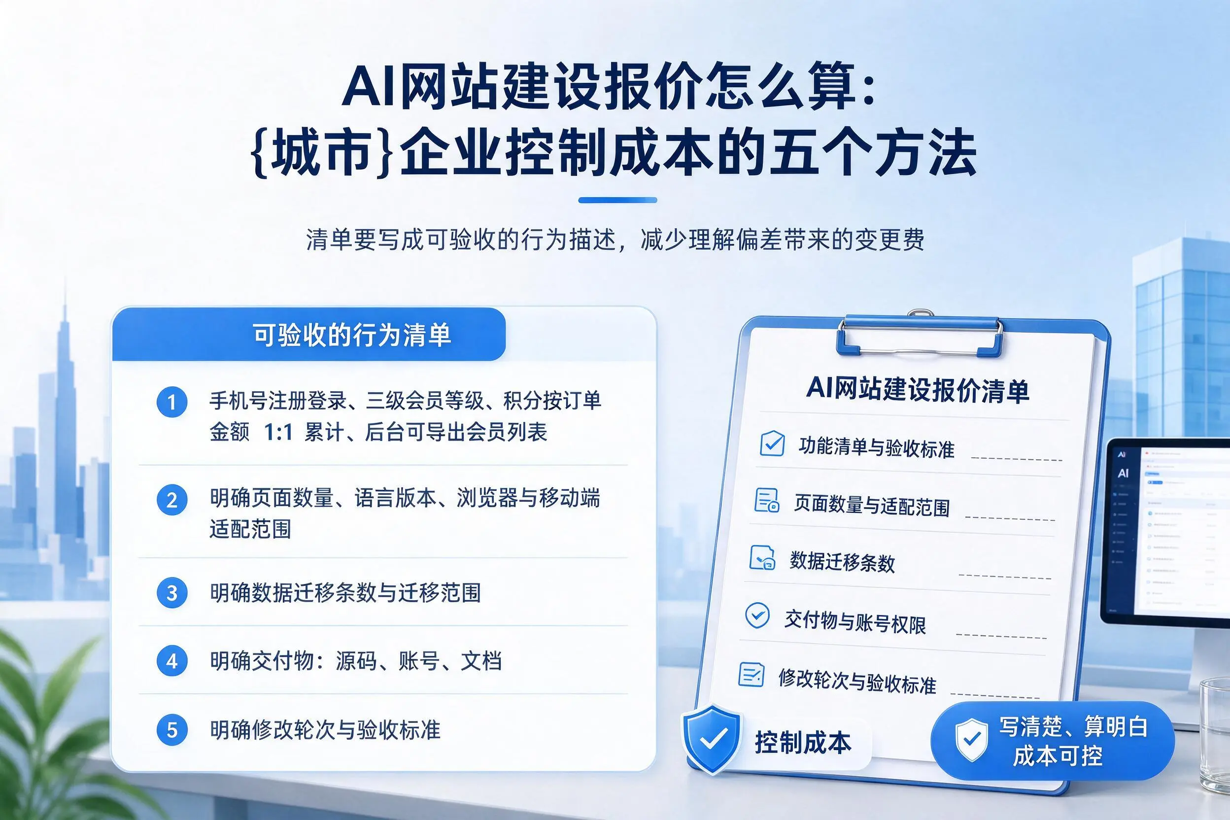 AI网站建设报价怎么算：岳阳企业控制成本的五个方法